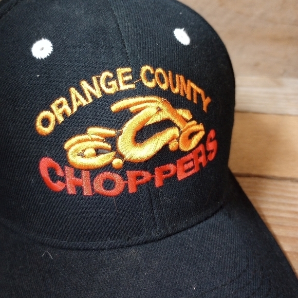 Orange County Choppers Black with Embroidered Logo Strapback Adjustable Hat. - Picture 2 of 9